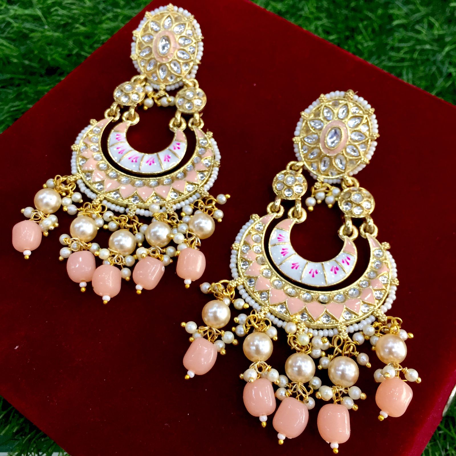 Buy Stylish Kundan Polki Jadau Silver Jhumka Chandbali Earrings,sabyasachi  Jewelry,kundan Earrings,polki Earrings,jadau Chandbali,kundan Jewelry  Online in India - Etsy